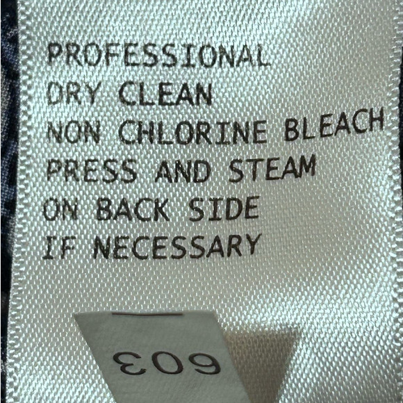 Ava Christine Women's Blue White Long‎ Sleeve V-Neck Blouse Size M - Picture 5 of 5